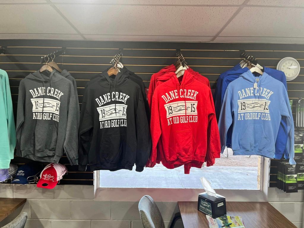 Dane Creek hoodies in different colors